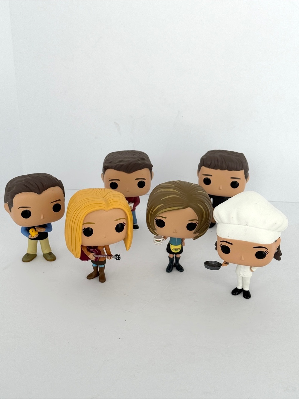 Funko Pop Set of Six Vinyl Figures - Original Friends Characters ( No Boxes)